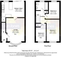 Floorplan - 66 Timberleys, Littlehampton, BN17 6QB