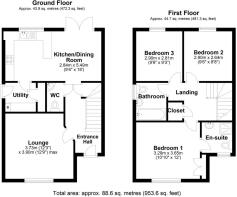 12 Plasnewydd Walk, Llantwit Major - all floors (1