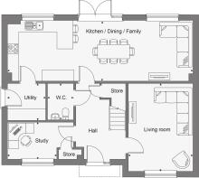 Dandara - The Orchard - The Kingston, Home 107 floorplan