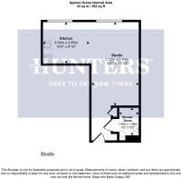 Flat 411, Olicana House, Chapel Street - Floor pla
