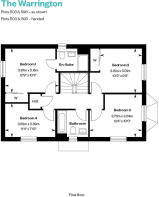 the warrington first floor floor plan at nobel park, didcot, oxfordshire