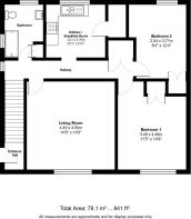 58, Hill Rise, St Ives, floor plan