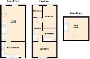 2D Floor Plan 83 High Street, Blaenau Ffestiniog -