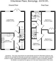 9 Burnbrae Place, Bonnyrigg Floorplan