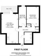Floorplan area for info only, not for £/sq. ft valuation