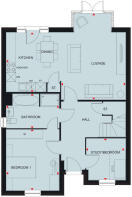 Ground floor floorplan of The Bracebridge
