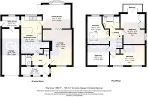 Floorplan - 64, St Marys Close, Littlehampton, BN1