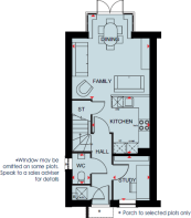 Willesley ground floor plan at Orchards Rise