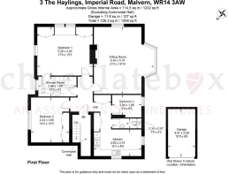 3 The Haylings, floor plan & garage