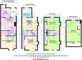 57 Beckford Road, Cowes - all floors.JPG