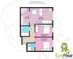 Floorplan Flat 9 East Gate Ct. LU5 4HP