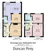 44 Parsonage Lane, Hertfordshire AL9 - floor plan.