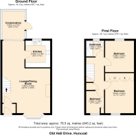 Old Hall Drive, Huncoat - all floors