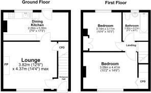 48 Sandbeds Road, Pellon, Halifax - all floors.JPG