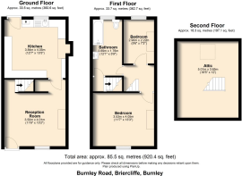 Burnley Road, Briercliffe, Burnley - all floors.PN