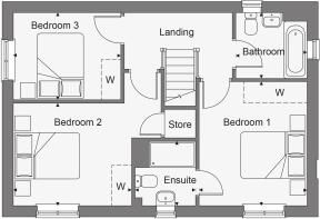 Dandara - Meadow View - The Haddon, Home 157 floorplan