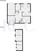Floor plan (ground floor and outbuildings)