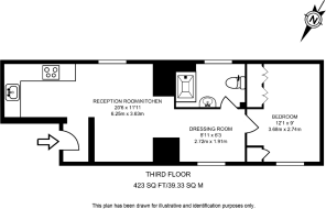 Floorplan area for info only, not for £/sq. ft valuation