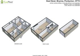 3D FLOOR PLAN - 33 HEOL DEWI