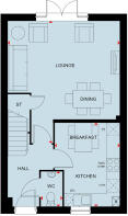 Ground floor of the 3 bedroom Alder