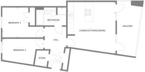 Apt D floorplan