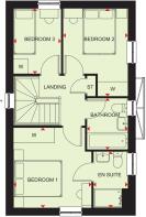 First floor plan of our 3 bed Moresby home