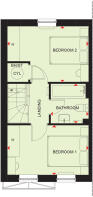 First floor floorplan of The Denford