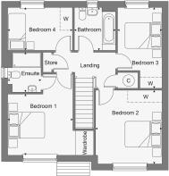 Dandara - Manor Park - The Washington, Home 156 floorplan