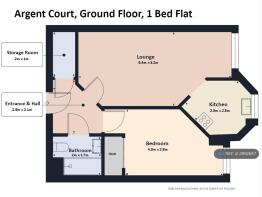 Floor Plan - 1 Bed Flat Argent Court Barnet En5