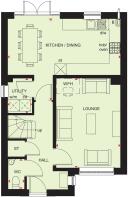 Ground floor plan of our 4 bed Kingsley home