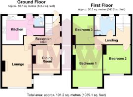 Floor Plan for 3 St Davids Avenue, Llandudno Junct
