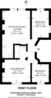 Floorplan area for info only, not for £/sq. ft valuation