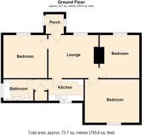 2D Floor Plan Hafod y Rhiw, Tal y Bont - all floor