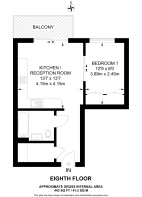 Floorplan area for info only, not for £/sq. ft valuation