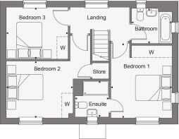 Dandara - Buckmore Green  - The Hampton V1, Home 80 floorplan