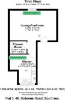 Floor plan Flat 3, 40, Osborne Rd. PO5 3LT.JPG