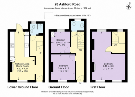 Coloured Floor plan.