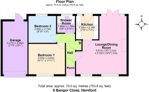Floor Plan 5 Bangor Close, Hereford HR4 9XB.JPG