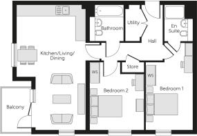 Floor plan - Haverford Tower