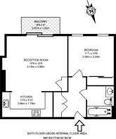 Floorplan area for info only, not for £/sq. ft valuation