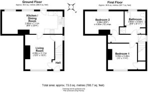 2 View Farm Cottages, Dry Drayton - all floors.JPG