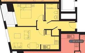 Floorplan 44sq.m/470sq.Ft Not Including Balcony