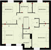 First floor plan of the rowan
