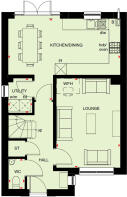Aston Grange A3 Kingsley ground floor plan
