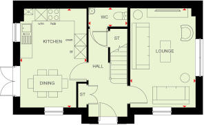 Ground floor of the 4 bedroom Kelling