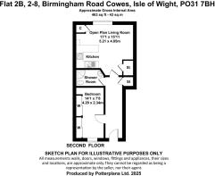 Flat 2B, 2-8, Birmingham Road Floorplan