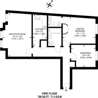 Floorplan area for info only, not for £/sq. ft valuation