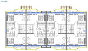 Whole bed floor plan