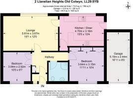Floor Plan - 2 Llanelian Heights Old Colwyn LL29 8