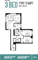3 Bed Floor Plan